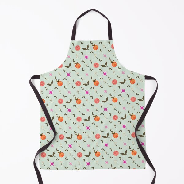 Item preview, Tropical Citrus Grapefruit Sage Green Seamless Pattern designed and sold by Pop & Punch.