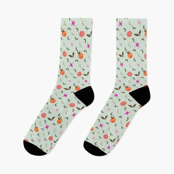 Item preview, Tropical Citrus Grapefruit Sage Green Seamless Pattern designed and sold by Pop & Punch.