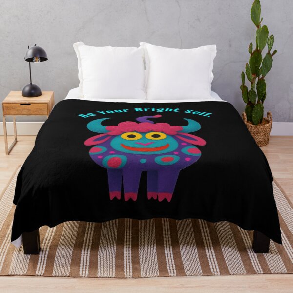 Aperçu de l'œuvre Be Your Bright Self - Cute Colorful Monster créée et vendue par PatykArt.