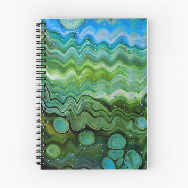 Item preview, Abstract Green Blue Landscape Fluid Cell Design designed and sold by BuckaBaby.