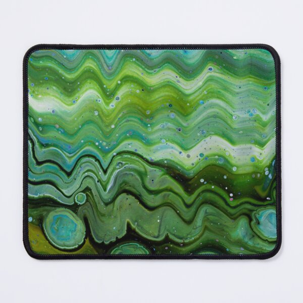 Item preview, Abstract Green Blue Landscape Fluid Cell Design designed and sold by BuckaBaby.