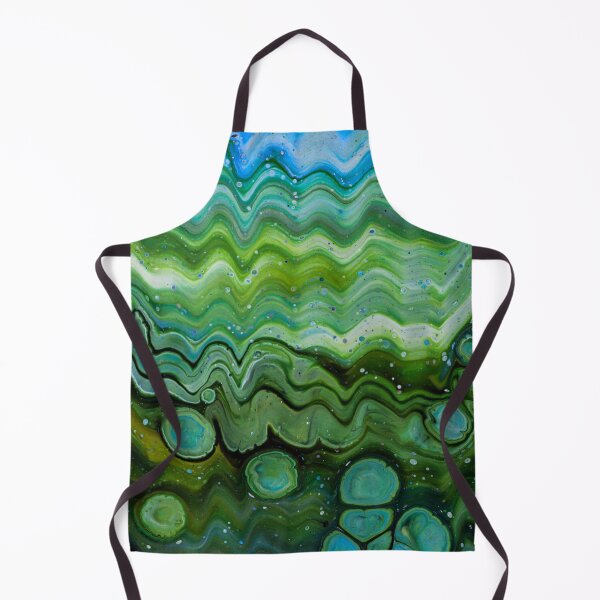 Item preview, Abstract Green Blue Landscape Fluid Cell Design designed and sold by BuckaBaby.