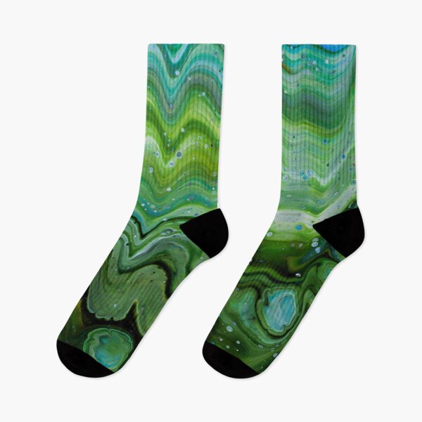 Item preview, Abstract Green Blue Landscape Fluid Cell Design designed and sold by BuckaBaby.