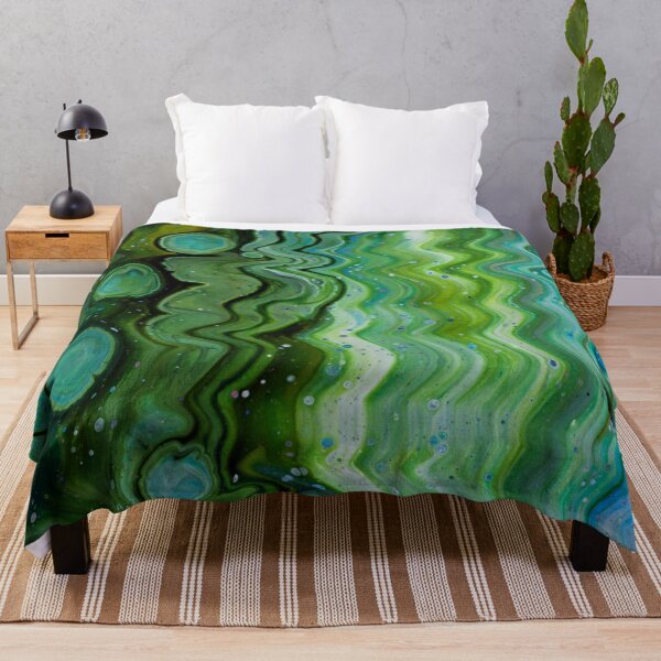 Item preview, Abstract Green Blue Landscape Fluid Cell Design designed and sold by BuckaBaby.