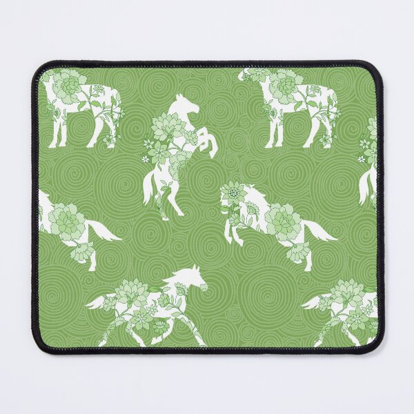 Item preview, Spring Stallion -Monochrome Spring Olive designed and sold by Fabricatemyart.