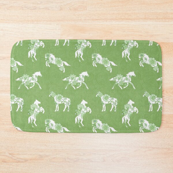 Item preview, Spring Stallion -Monochrome Spring Olive designed and sold by Fabricatemyart.