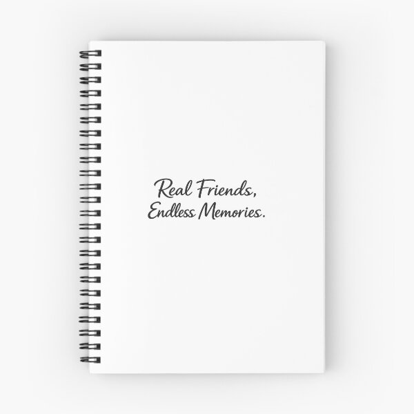 Item preview, Real Friends & Endless Memories, International Friendship Day T-shirt Design, Shirt Png Download, Friends Png, Simple Friendship Graphic for POD designed and sold by AZ Atelier.