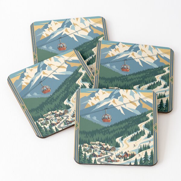 Item preview, Whistler Canada Vintage Travel Poster designed and sold by Bomax121.