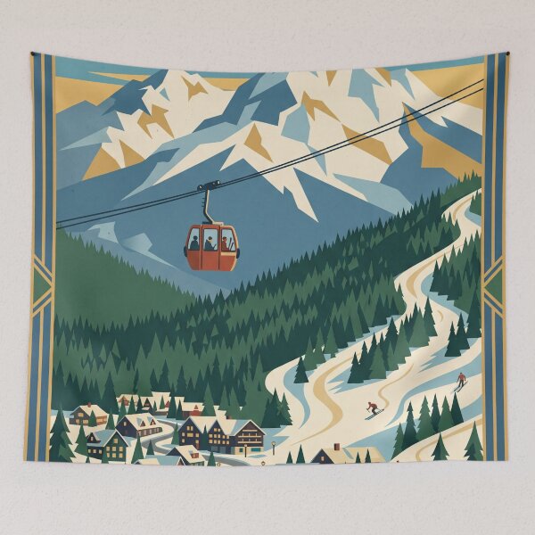 Item preview, Whistler Canada Vintage Travel Poster designed and sold by Bomax121.