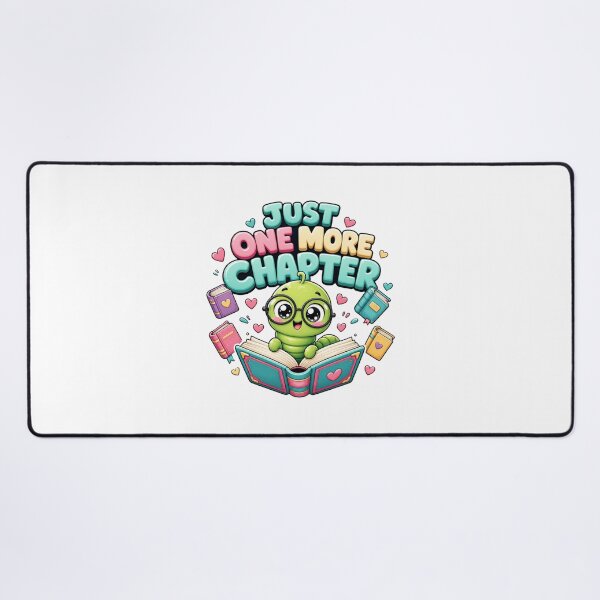 Item preview, Just One More Chapter Kawaii Bookworm Bookworm designed and sold by BoosterShop.