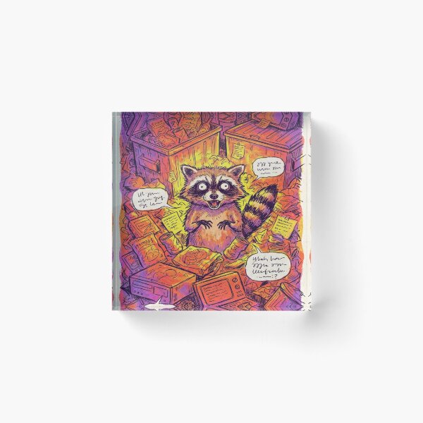 Item preview, Unhinged Trash Panda-#chaoticraccoon # designed and sold by mo-carnival.