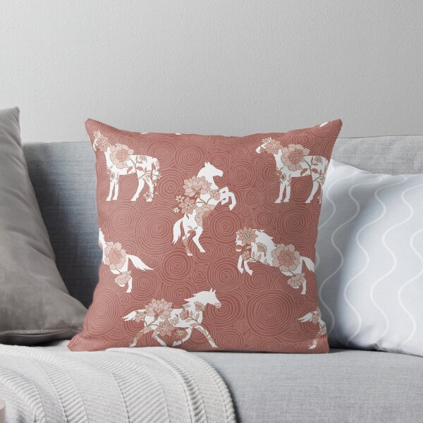 Item preview, Spring Stallion -Monochrome Rustic Rose designed and sold by Fabricatemyart.