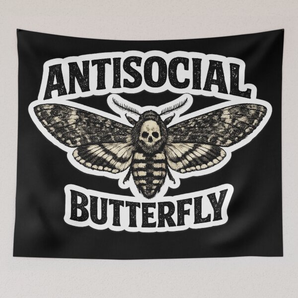Item preview, Antisocial Butterfly designed and sold by AbstractAnom.