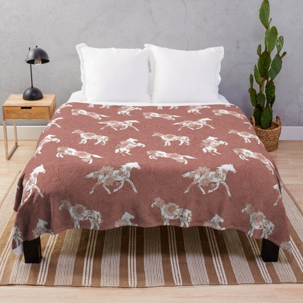 Item preview, Spring Stallion -Monochrome Rustic Rose designed and sold by Fabricatemyart.