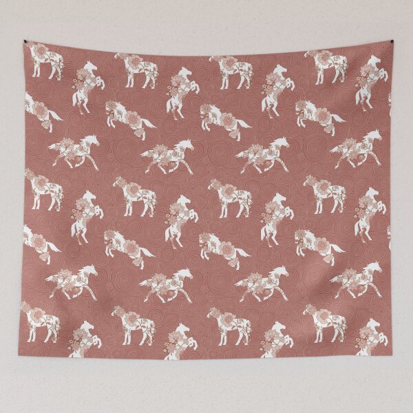 Item preview, Spring Stallion -Monochrome Rustic Rose designed and sold by Fabricatemyart.