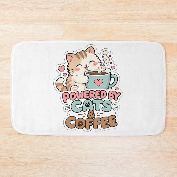 Item preview, Powered by Cats and Coffee designed and sold by BoosterShop.