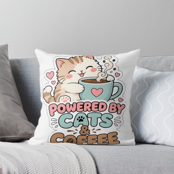 Item preview, Powered by Cats and Coffee designed and sold by BoosterShop.