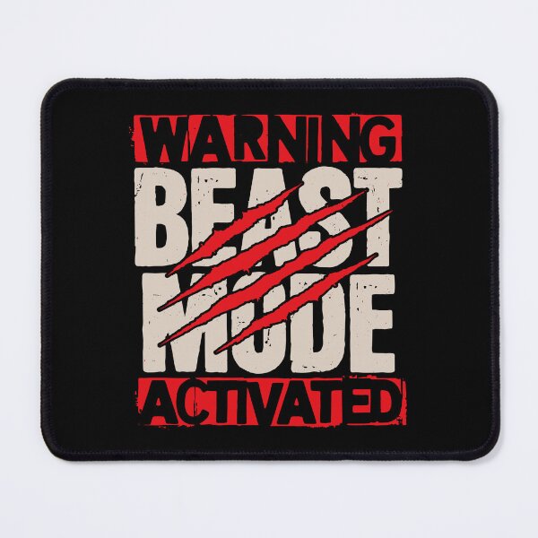 Item preview, Beast Mode Activated Bold Grunge Motivation Design designed and sold by TipTop GFX.