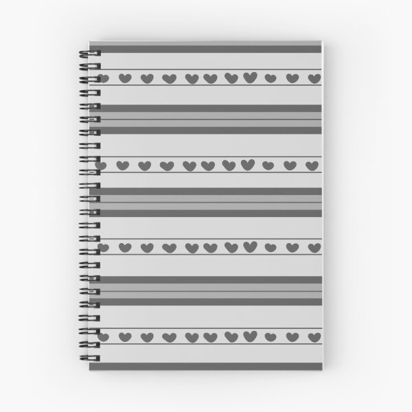 Item preview, Light Gray & Gray Hearts in Stripes designed and sold by KSimpson838.