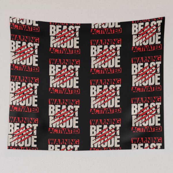 Item preview, Beast Mode Activated Bold Grunge Motivation Design designed and sold by TipTop GFX.