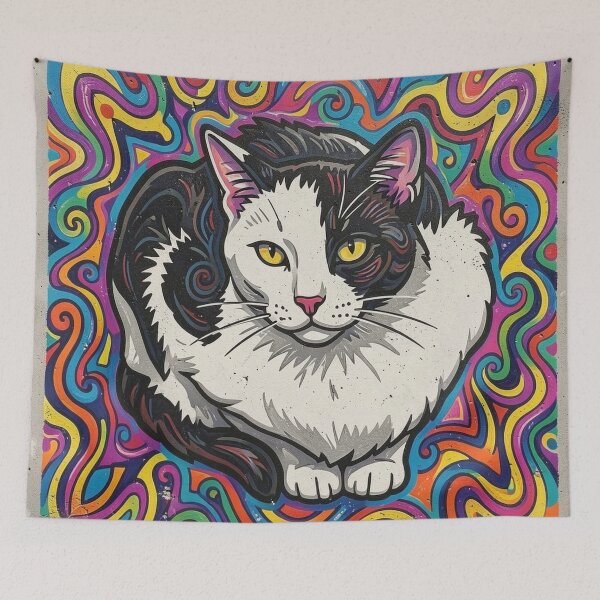 Item preview, Mickie Cat Loaf Urban Mural 5 designed and sold by Reclining Buddha Cat.