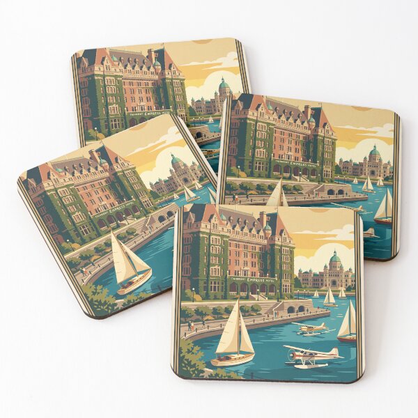Item preview, Victoria Canada Vintage Travel Poster designed and sold by Bomax121.