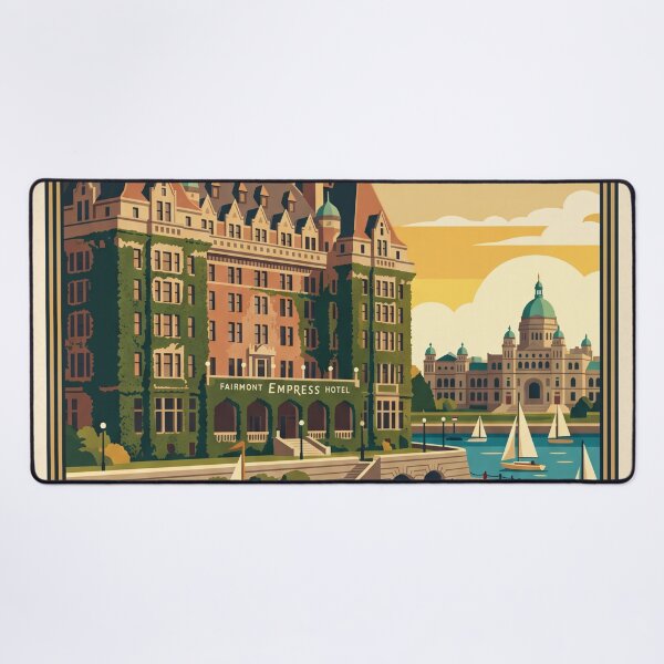 Item preview, Victoria Canada Vintage Travel Poster designed and sold by Bomax121.