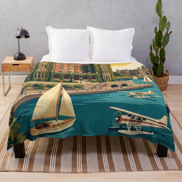 Item preview, Victoria Canada Vintage Travel Poster designed and sold by Bomax121.