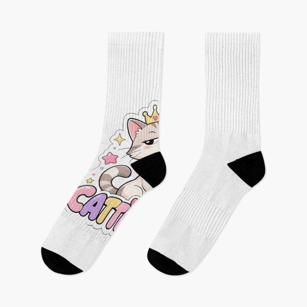 Item preview, Cattitude Cheeky Kawaii Cat with Crown designed and sold by BoosterShop.