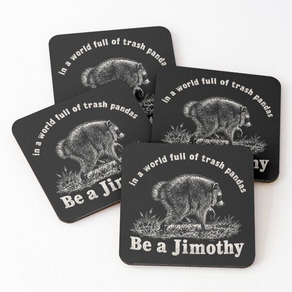 Item preview, In A World Full Of Trash Pandas Be A Jimothy Raccoon Vintage Raccoons Funny Meme Cute Animal 2 designed and sold by Kovav.