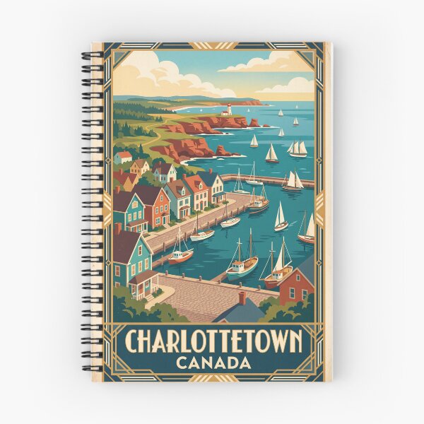 Item preview, Charlottetown Canada Vintage Travel Poster designed and sold by Bomax121.