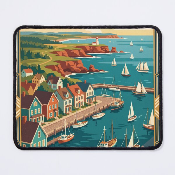 Item preview, Charlottetown Canada Vintage Travel Poster designed and sold by Bomax121.