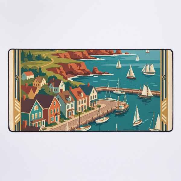 Item preview, Charlottetown Canada Vintage Travel Poster designed and sold by Bomax121.