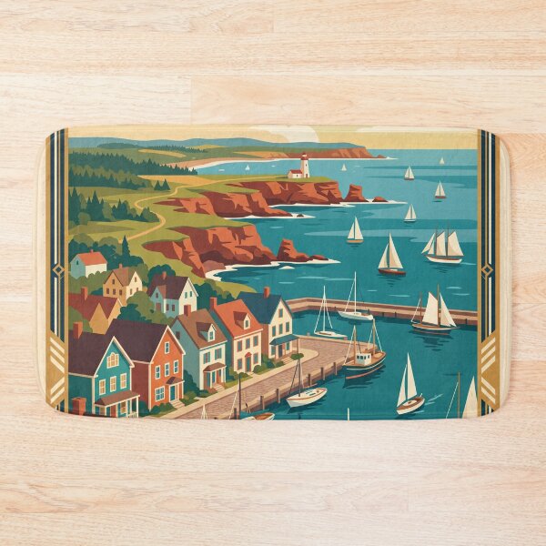 Item preview, Charlottetown Canada Vintage Travel Poster designed and sold by Bomax121.