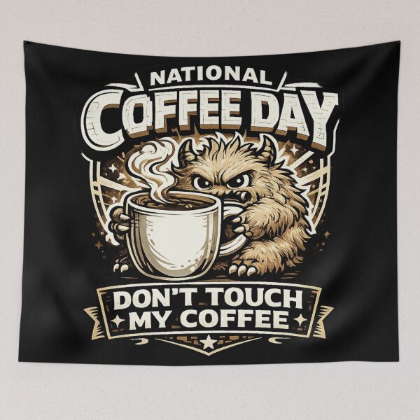 Item preview, Don't Touch My Coffee National Coffee Day T-Shirt - Funny Grumpy Design designed and sold by irfanshikh.