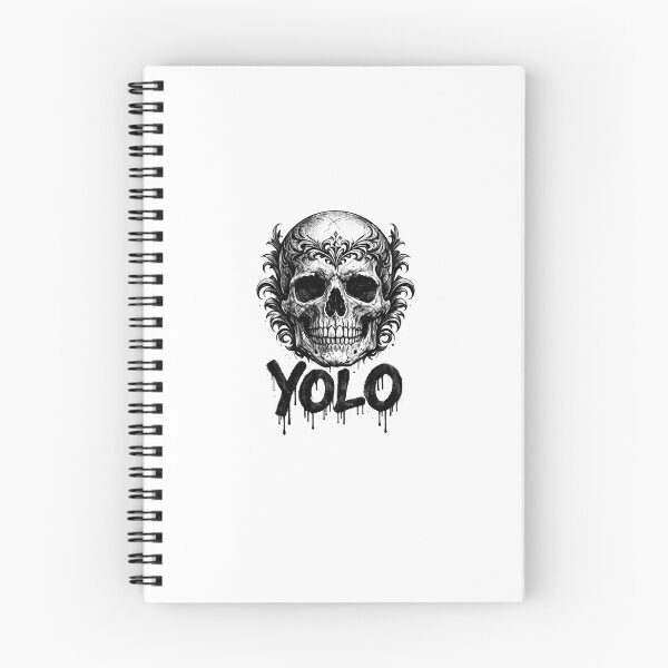 Item preview, Gothic Urban Skull YOLO Graffiti Streetwear Design designed and sold by podpalacz1993.