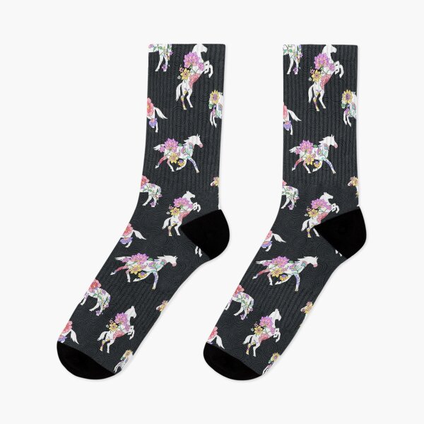 Item preview, Spring Stallion -Black Multi designed and sold by Fabricatemyart.