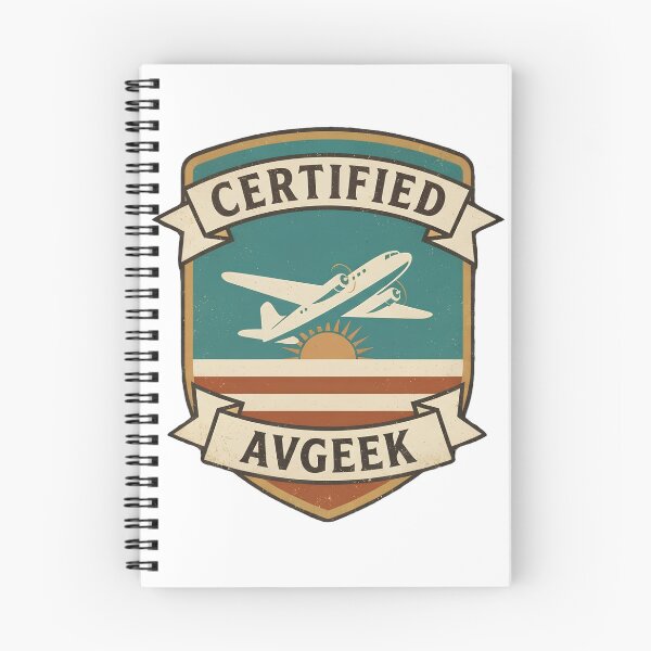 Item preview, Certified Avgeek Retro Aviation Badge Crest Funny Pilot Gift Plane Lover Design designed and sold by EMaviation_.