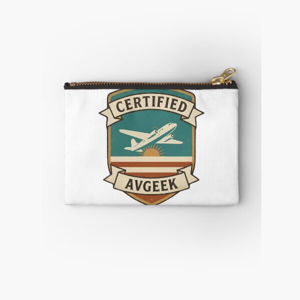 Item preview, Certified Avgeek Retro Aviation Badge Crest Funny Pilot Gift Plane Lover Design designed and sold by EMaviation_.