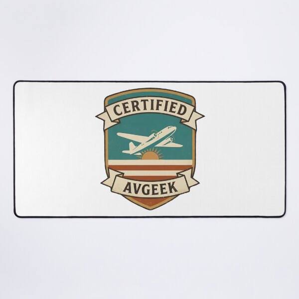 Item preview, Certified Avgeek Retro Aviation Badge Crest Funny Pilot Gift Plane Lover Design designed and sold by EMaviation_.