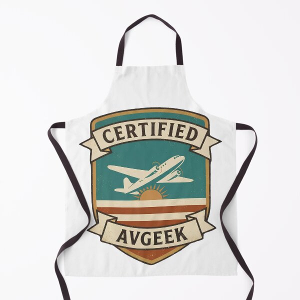 Item preview, Certified Avgeek Retro Aviation Badge Crest Funny Pilot Gift Plane Lover Design designed and sold by EMaviation_.