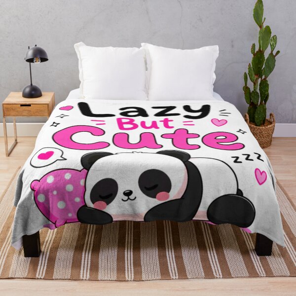 Aperçu de l'œuvre Autocollant kawaii Panda endormi, paresseux mais mignon créée et vendue par ExploreAura Studio.