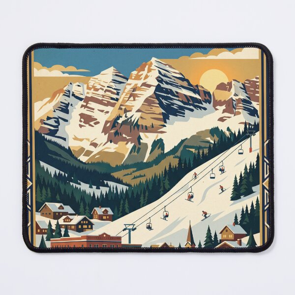 Item preview, Aspen Colorado Vintage Travel Poster designed and sold by Bomax121.