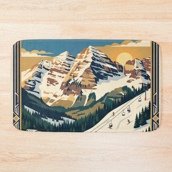 Item preview, Aspen Colorado Vintage Travel Poster designed and sold by Bomax121.