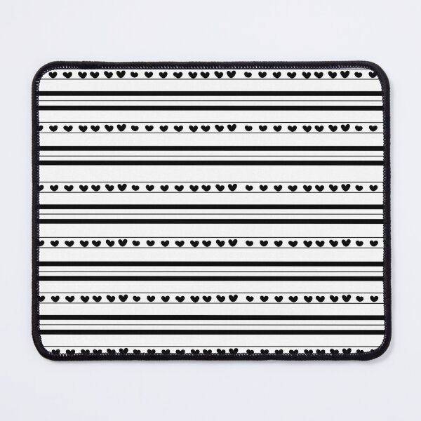 Item preview, White & Black Hearts in Stripes designed and sold by KSimpson838.