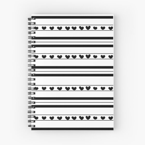 Item preview, White & Black Hearts in Stripes designed and sold by KSimpson838.