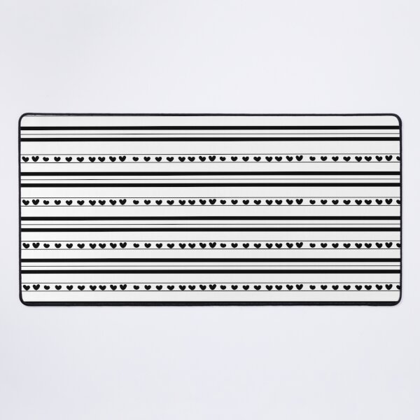 Item preview, White & Black Hearts in Stripes designed and sold by KSimpson838.
