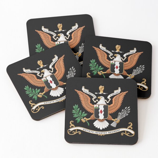Item preview, 60th Infantry Regiment  COA with Eagle without Text - 3D - Enhanced X 300 designed and sold by Military Insignia Products.