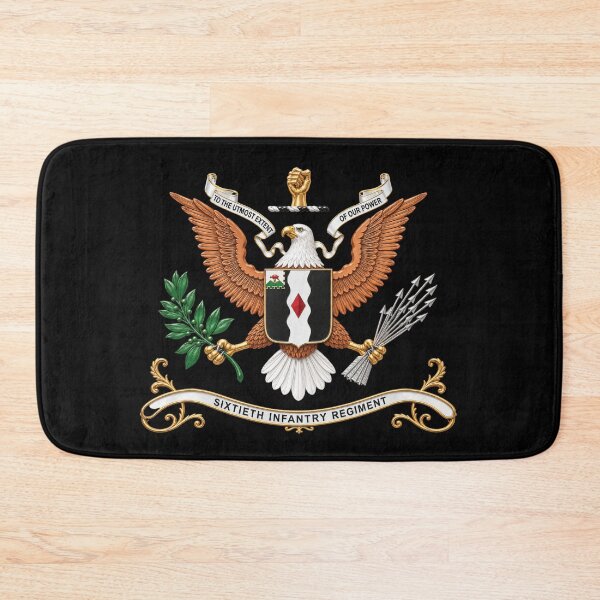 Item preview, 60th Infantry Regiment  COA with Eagle without Text - 3D - Enhanced X 300 designed and sold by Military Insignia Products.