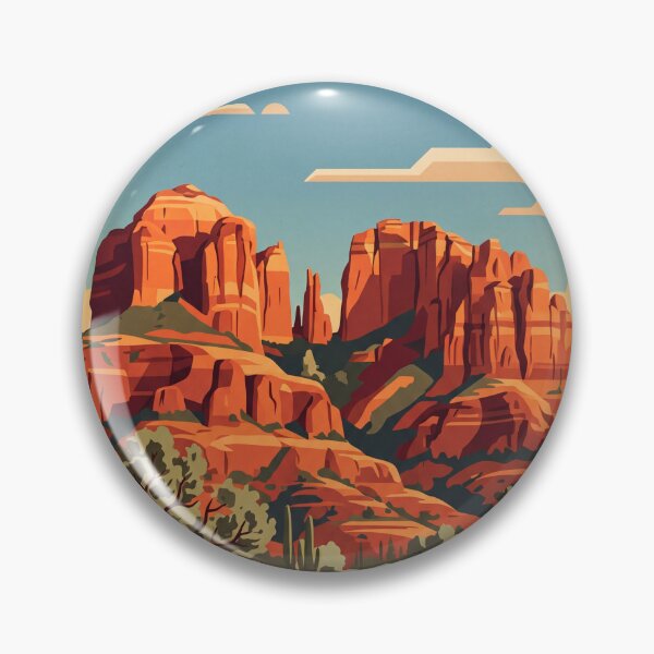Item preview, Sedona Arizona Vintage Travel Poster designed and sold by Bomax121.